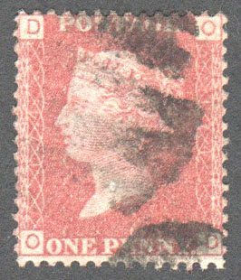Great Britain Scott 33 Used Plate 174 - OD - Click Image to Close